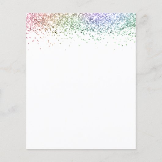 Details van de QR-code voor de regenbooglitter van (Achterkant)