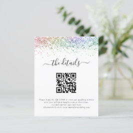 Details van de QR-code voor de regenbooglitter van