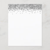 Details van de Silver Glitter QR Code Weddenschap (Achterkant)