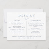Details van de Stusty Blue Branch Wedding Kaart (Voorkant)