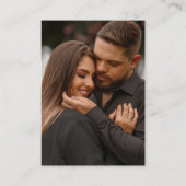 Details van de Typografie en het Hart Weddenschap Informatiekaartje (Achterkant)