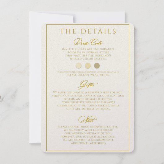 DETAILS VAN DE UITNODIGING VOOR DE BRUILOFT (Voorkant)