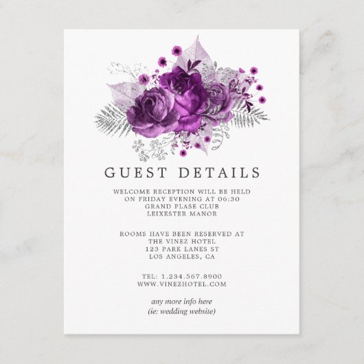 Details van de Waterverf van het huwelijk tussen p Informatiekaartje (Voorkant)