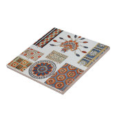Details van decoratie Oud-Assyrische kleding Tegeltje (Zijkant)
