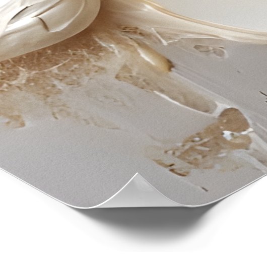 Details van Delicate Gold Poster (Hoek)