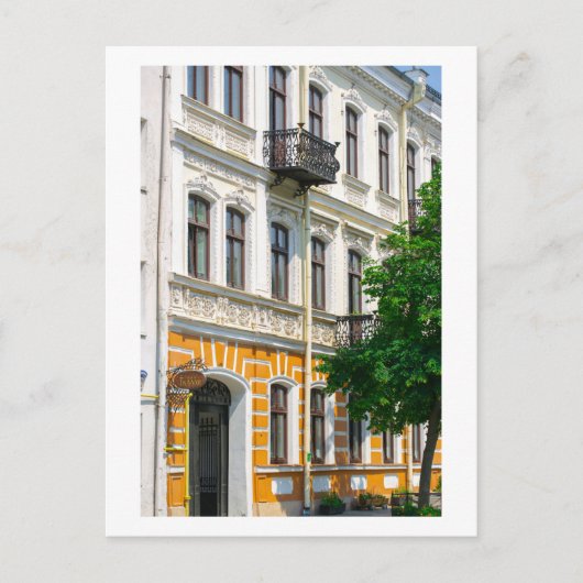 Details van Grodno Belarus Architecture City Facad Briefkaart (Voorkant)