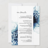 details van het bestemmings-monogram in één bruilo kaart (Achterkant)