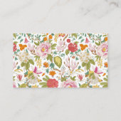 Details van het gevierde huwelijk informatiekaartje (Achterkant)