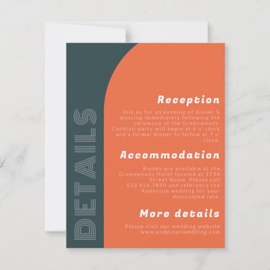 Details van het Groovy Arch Retro Wedding | Helder (Voorkant)