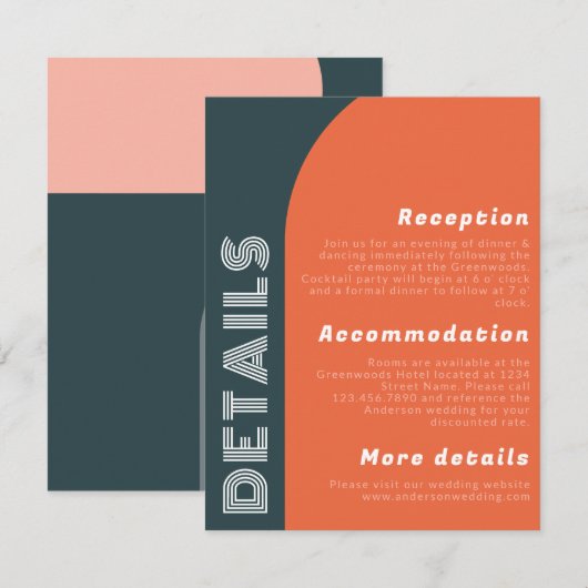 Details van het Groovy Arch Retro Wedding | Helder (Voorkant / Achterkant)