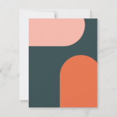 Details van het Groovy Arch Retro Wedding | Oranje (Achterkant)