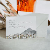 Details van het heIDI-gedempte Wildflower-huwelijk Kaart