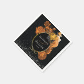 Details van het huwelijk Black Glitter en Oranje F Servet (Hoek)