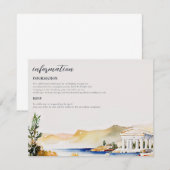 details van het huwelijk in Athene | Kaart (Voorkant / Achterkant)