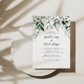 Details van het huwelijk van het budget, uitnodigi kaart