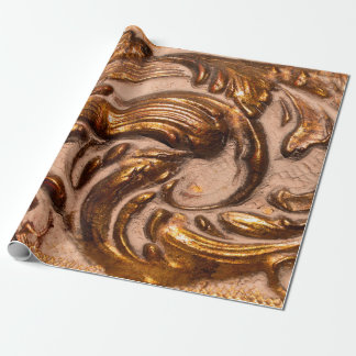 details van het lijst van siergewassen, bronzen kl cadeaupapier