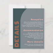 Details van het moderne Groovy Arch Retro Weddensc (Voorkant)