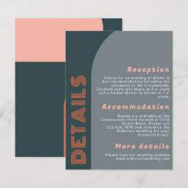 Details van het moderne Groovy Arch Retro Weddensc