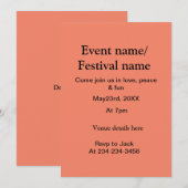 Details van het muziekevenfestival hier toevoegen  kaart (Voorkant / Achterkant)