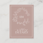 Details van het Roos van het mosterd Leafy Crest M Informatiekaartje (Voorkant)