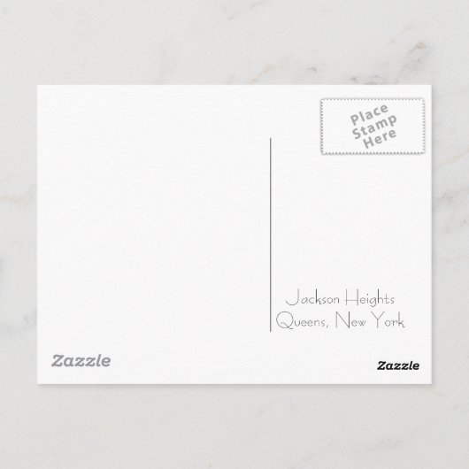 Details van het venster Queens Briefkaart (Achterkant)