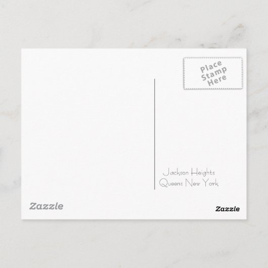 Details van het venster Queens Briefkaart (Achterkant)