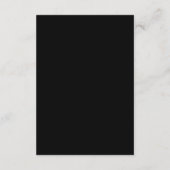 Details van het witte eenvoudige goudhuwelijk informatiekaartje (Achterkant)