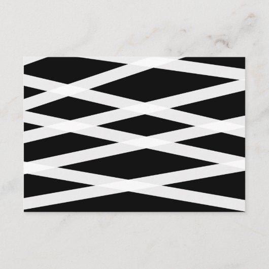 Details van het zwarte en witte Relax Manuscript Informatiekaartje (Achterkant)