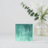 Details van huwelijk: groene kunst verandert kaart (Staand voorkant)