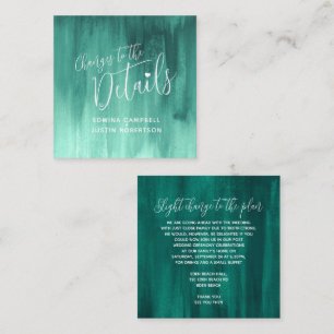 Details van huwelijk: groene kunst verandert kaart