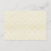 Details van Ivory Cream Floral String Lights Wedde Informatiekaartje (Achterkant)