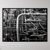 Details van J-58 Jet Engine Poster (Voorkant)