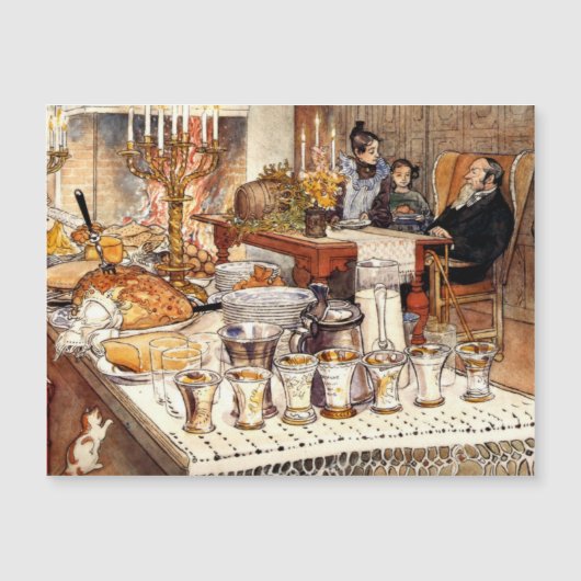 Details van Kerstmis door Carl Larsson (Voorkant)