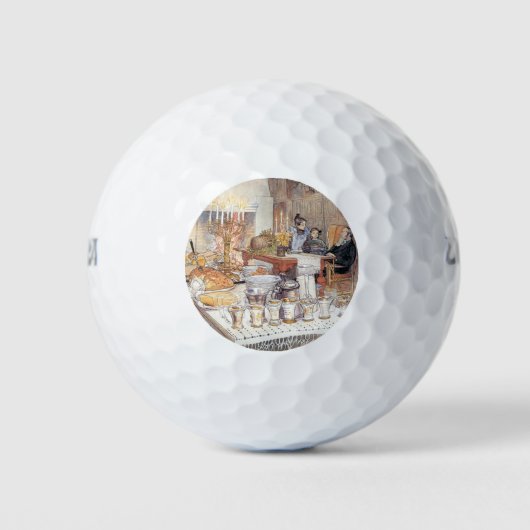 Details van kerstmis (traditionele Zweedse feestda Golfballen (Voorkant)