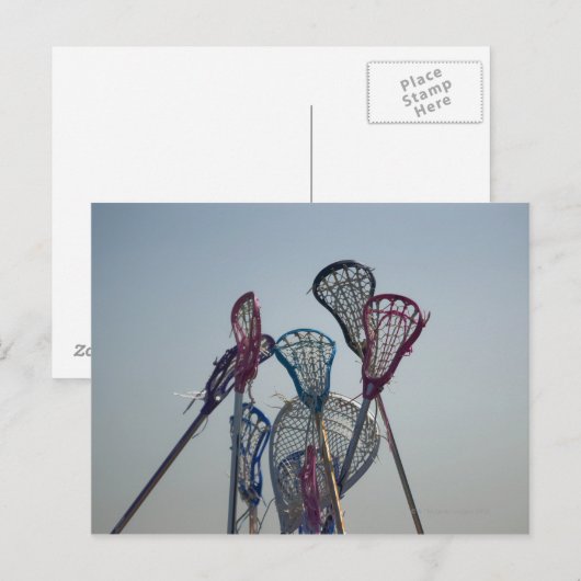 Details van Lacrosse game Briefkaart (Voorkant / Achterkant)