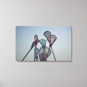 Details van Lacrosse game Canvas Afdruk