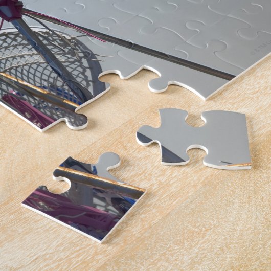 Details van Lacrosse game Legpuzzel (Zijkant)