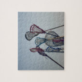 Details van Lacrosse game Legpuzzel (Verticaal)