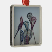 Details van Lacrosse game Metalen Ornament (Rechts)