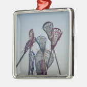 Details van Lacrosse game Metalen Ornament (Links)