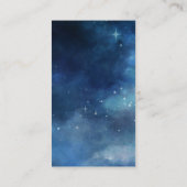 Details van maanhemel Volle Maan Hemel Ster Huweli Informatiekaartje (Achterkant)