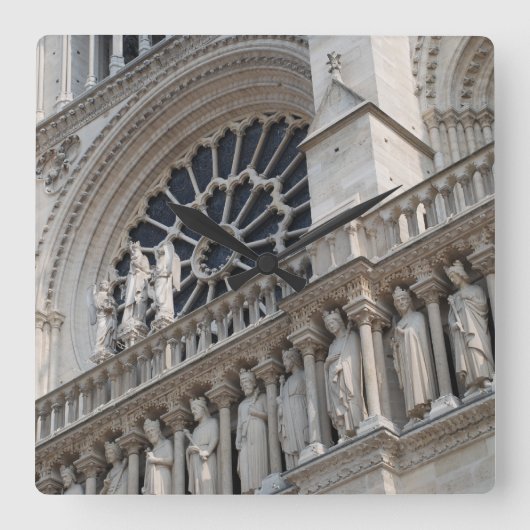 Details van Notre Dame Vierkante Klok (Voorkant)