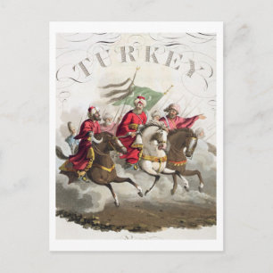 Details van titelpagina, van 'Costumes of the Vari Briefkaart