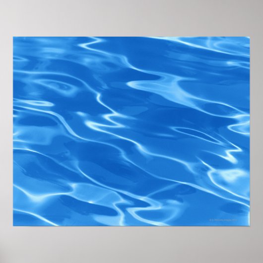 Details van waterrimpels in zwembad poster (Voorkant)
