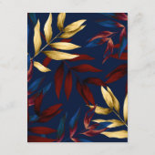 Details voor Exotische Bos Bruiloftsgasten Informatiekaartje (Achterkant)