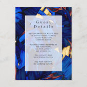 Details voor Exotische Bos Bruiloftsgasten Informatiekaartje (Voorkant)