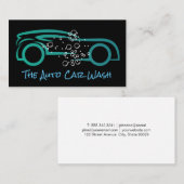 Details wasstraat | Automatische reinigingsservice Visitekaartje (Voorkant / Achterkant)