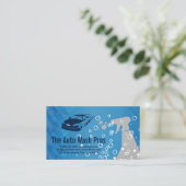 Details wasstraat | luchtbellen | reiniging visitekaartje (Staand voorkant)