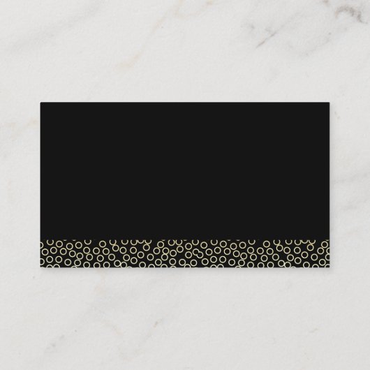 Details wasstraat | reiniging | Gouden cirkels Visitekaartje (Achterkant)