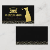 Details wasstraat | reiniging | Gouden cirkels Visitekaartje (Voorkant / Achterkant)